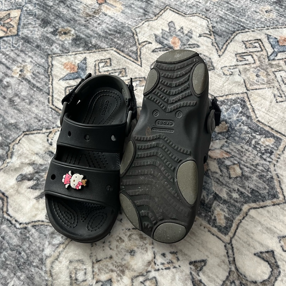 Hello Kitty Black Sandals